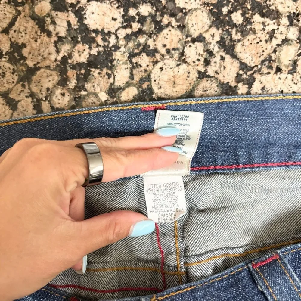 True Religion Straight Jeans 100% Cotton Made in USA Men’s Flap Pocket Size 40